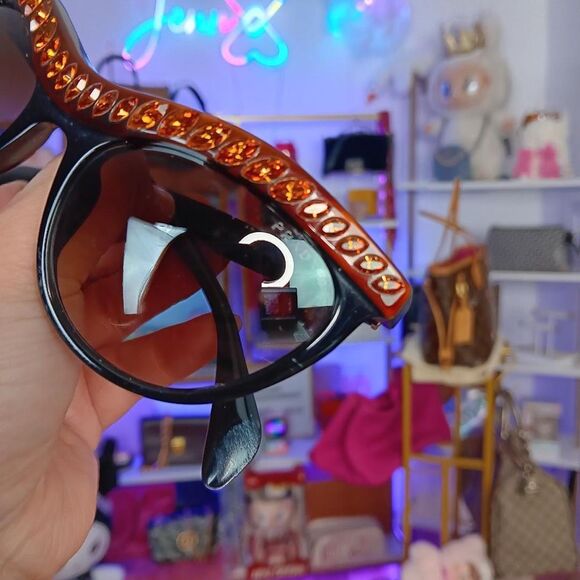 Prada Swarovski Crystal Ombré Cat Eye Brown Sunglasses main image 7